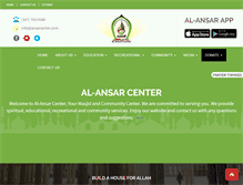 Tablet Screenshot of ansarcenter.com